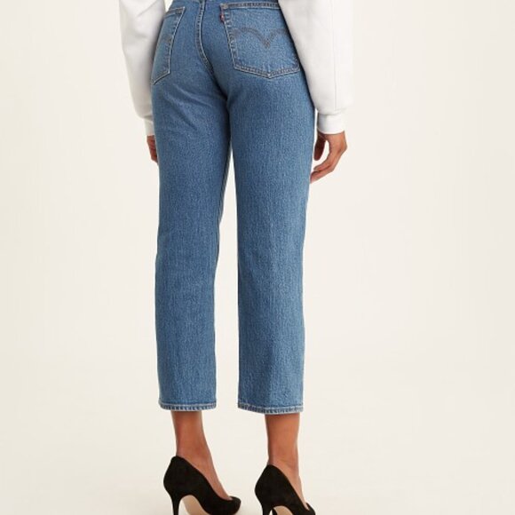 LEVI'S wedgie straight jeans 26" inseam in jive sound (sz30) - Picture 2 of 3